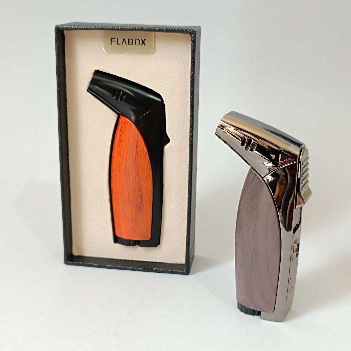 فندک دو جت ( دو شعله ) پانچ دار فلاباکس flabox