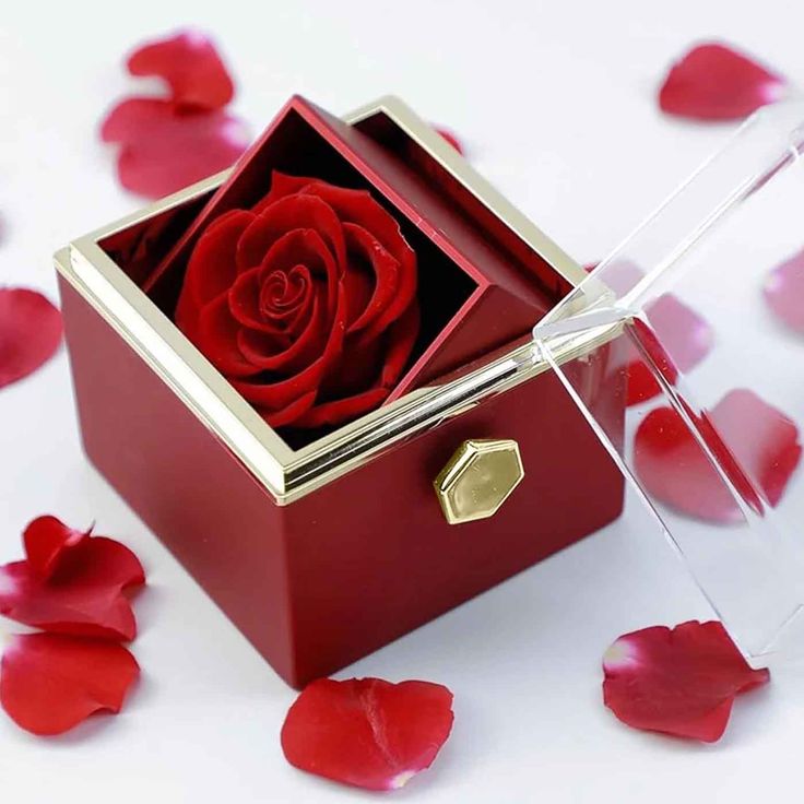 جعبه جواهری رز باکس سورپرایزی مدل چرخشی مکعبی